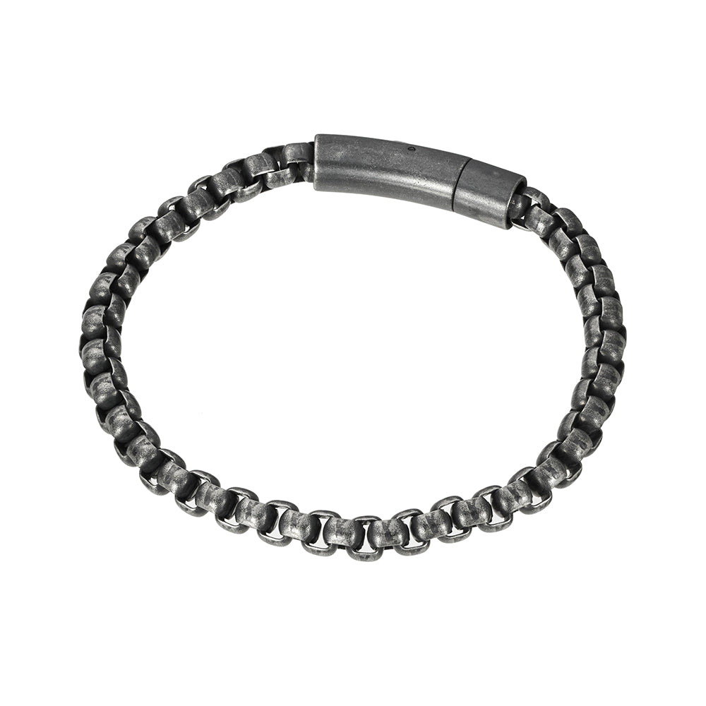 Blaze Steel anti-black Bracelet with rounded lock clasp