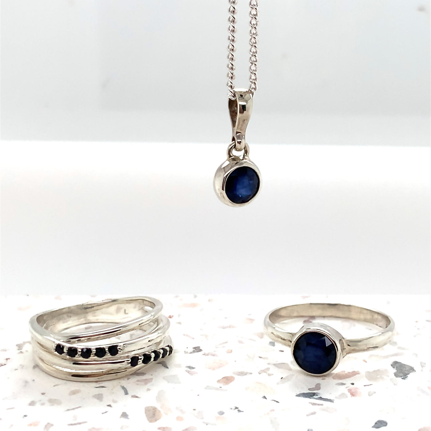 Sterling Silver & Natural Gemstone Collection