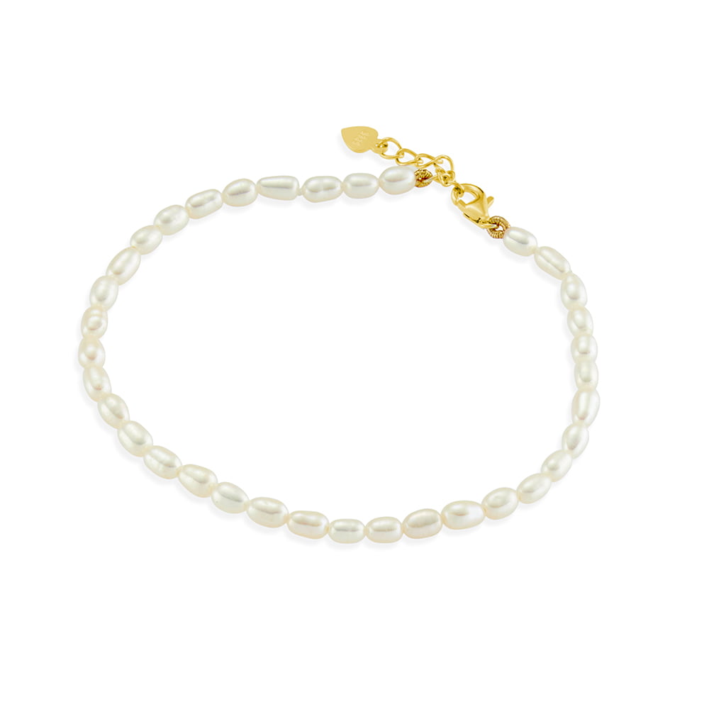 Freshwater rice pearl bracelet