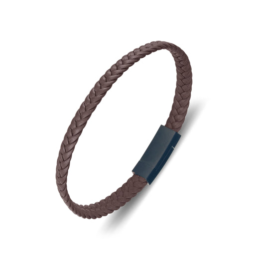 Men’s Brown Leather Bangle