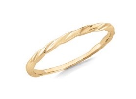 9K Yellow Gold Twist Band