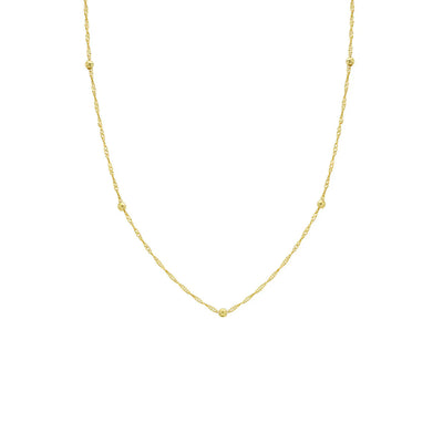 9k Ball Twist Necklace