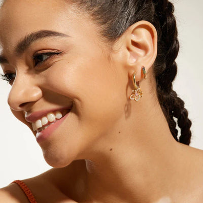Gold Oval Hoop Earrings