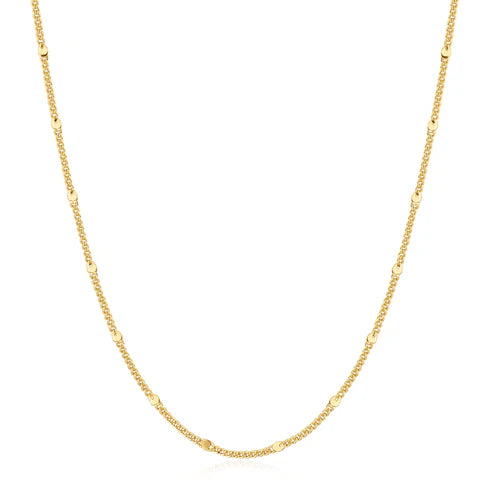 Gold Spheres Chain Necklace