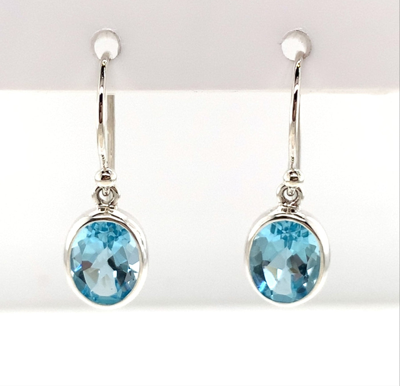 Blue Topaz Drop Earring