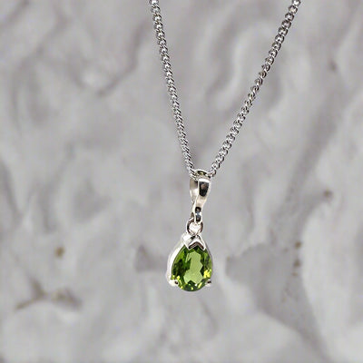 Peridot Pear Pendant