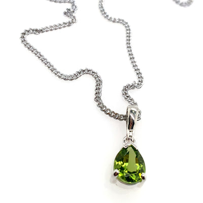 Peridot Pear Pendant