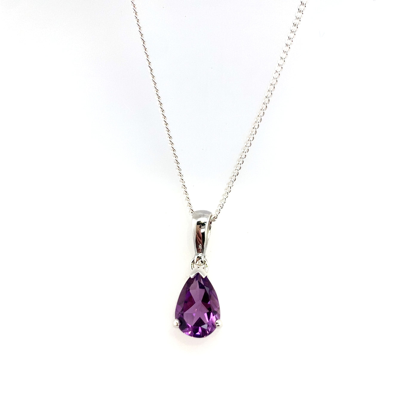 Amethyst Pear Pendant