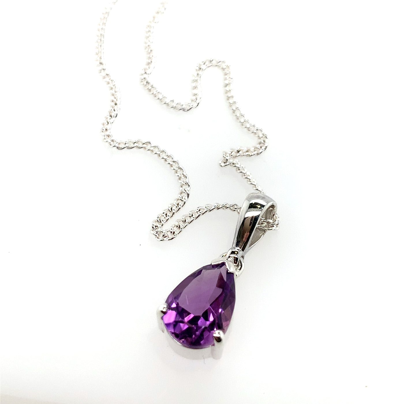 Amethyst Pear Pendant