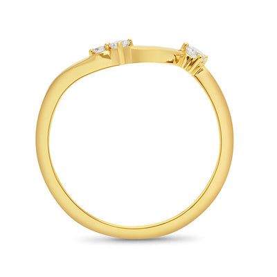 9K LabGrown Diamond Shadow Band