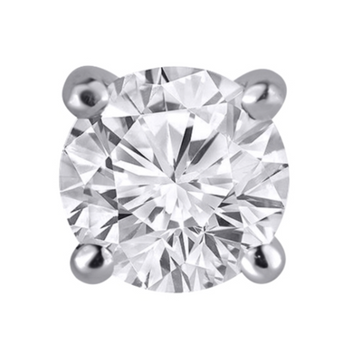 14K Single Stud 1.00ct Lab Diamond