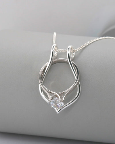 Ring Holder Pendant - Sterling silver