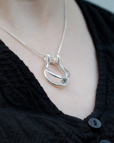 Ring Holder Pendant - Sterling silver