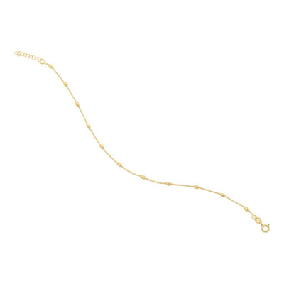 Bead Anklet Gold Plated