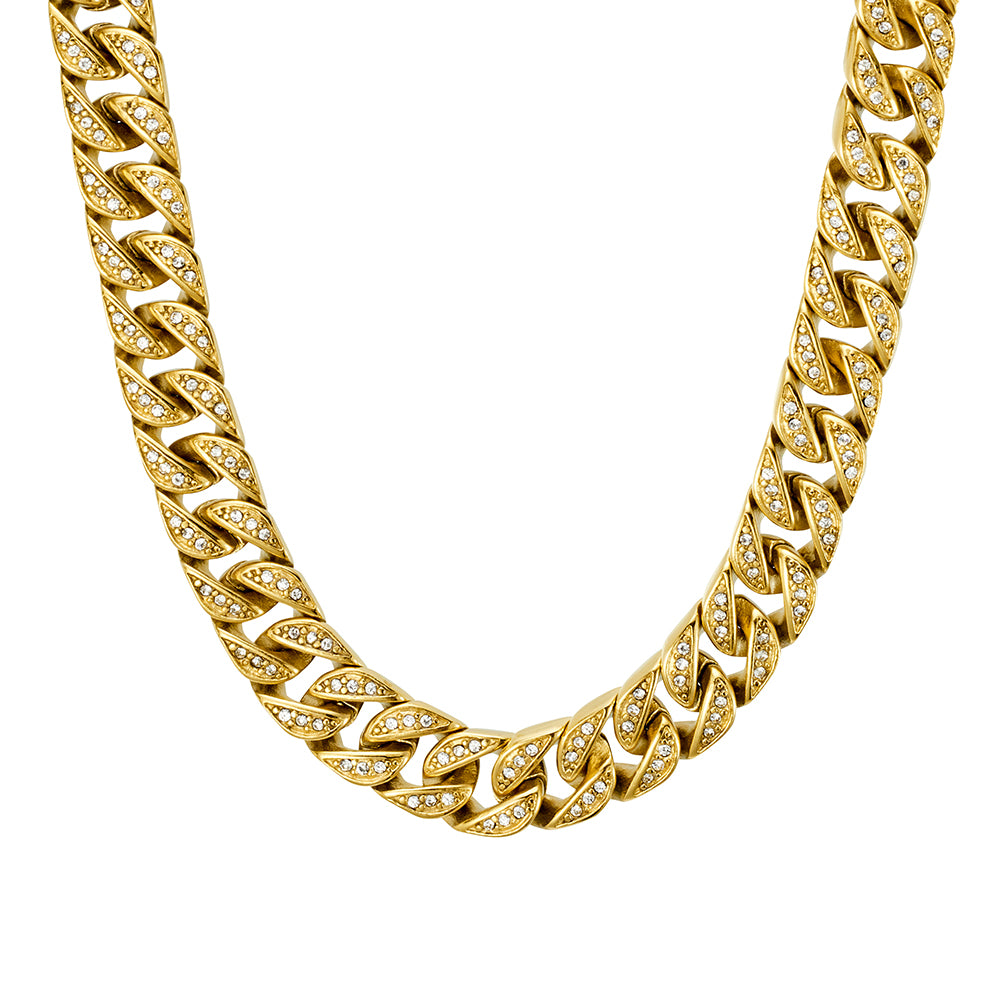 Blaze Cuban CZ set chain Necklace