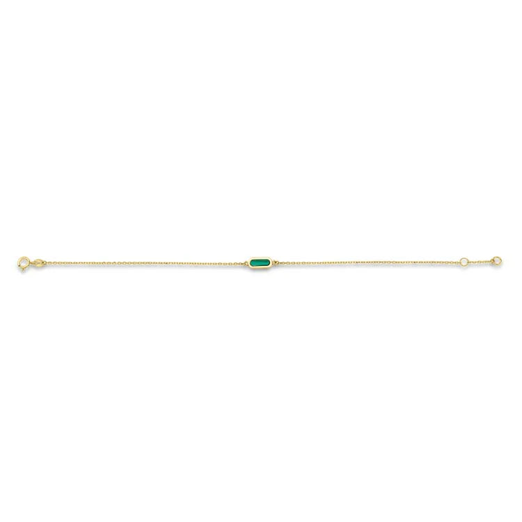 9K Malachite Bracelet
