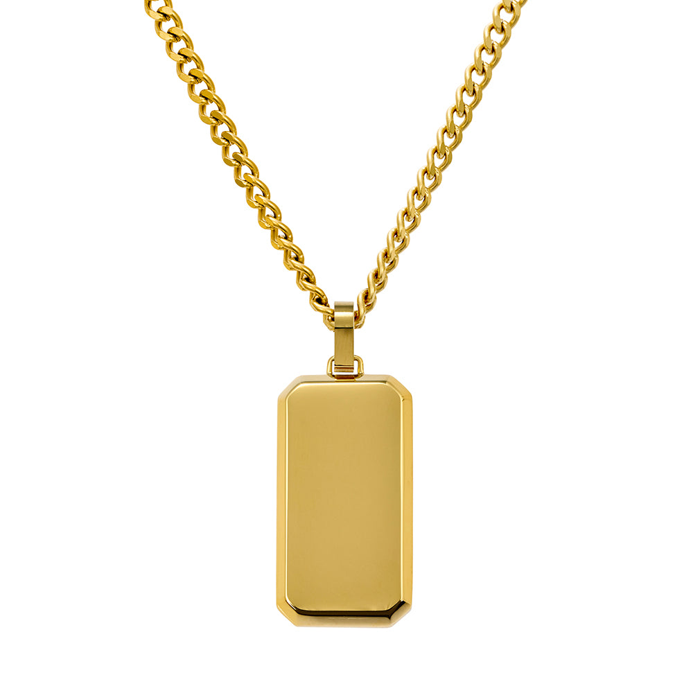 Blaze Steel Necklace Dog-Tag Pendant