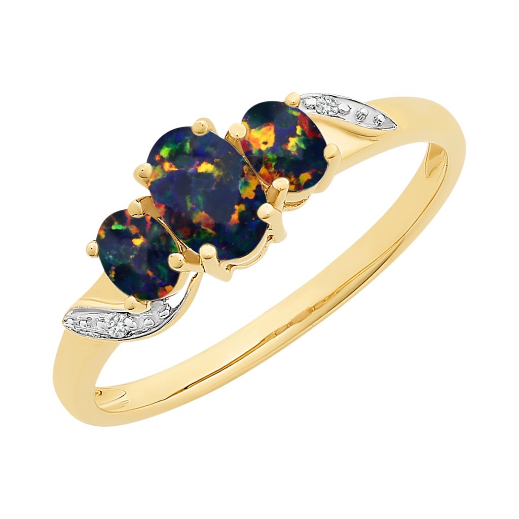 K Created Dark Opal Ring