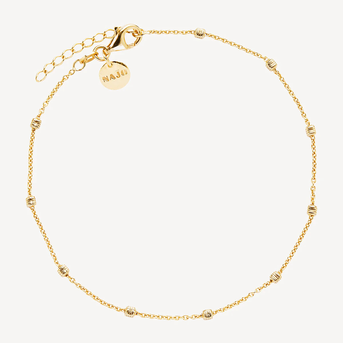 Birdsong Chain Anklet - goldtone