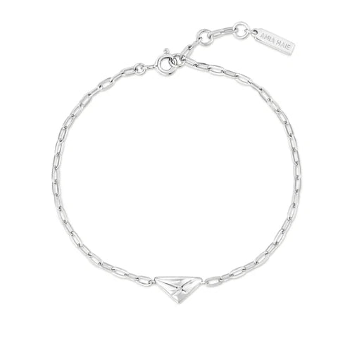 Silver Triangle Kiss Bracelet