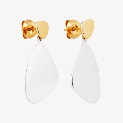 Papillon Two-Tone Stud Earrings
