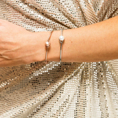 Rose Tone Luminous Moon Bangle