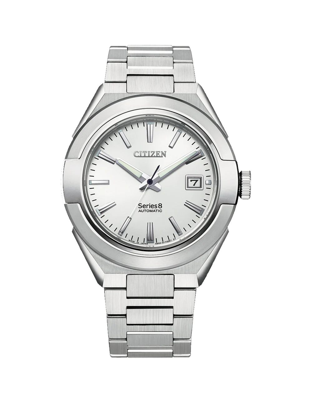 Series 8 Automatic Gents White Dial Wristwatch