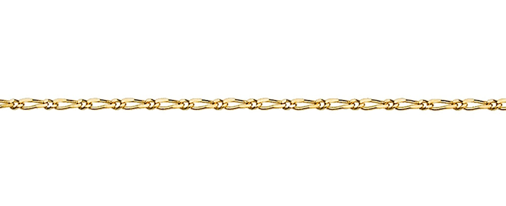 9K Figaro Chain 60cm