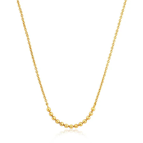 Modern Multiple Balls Necklace - Gold