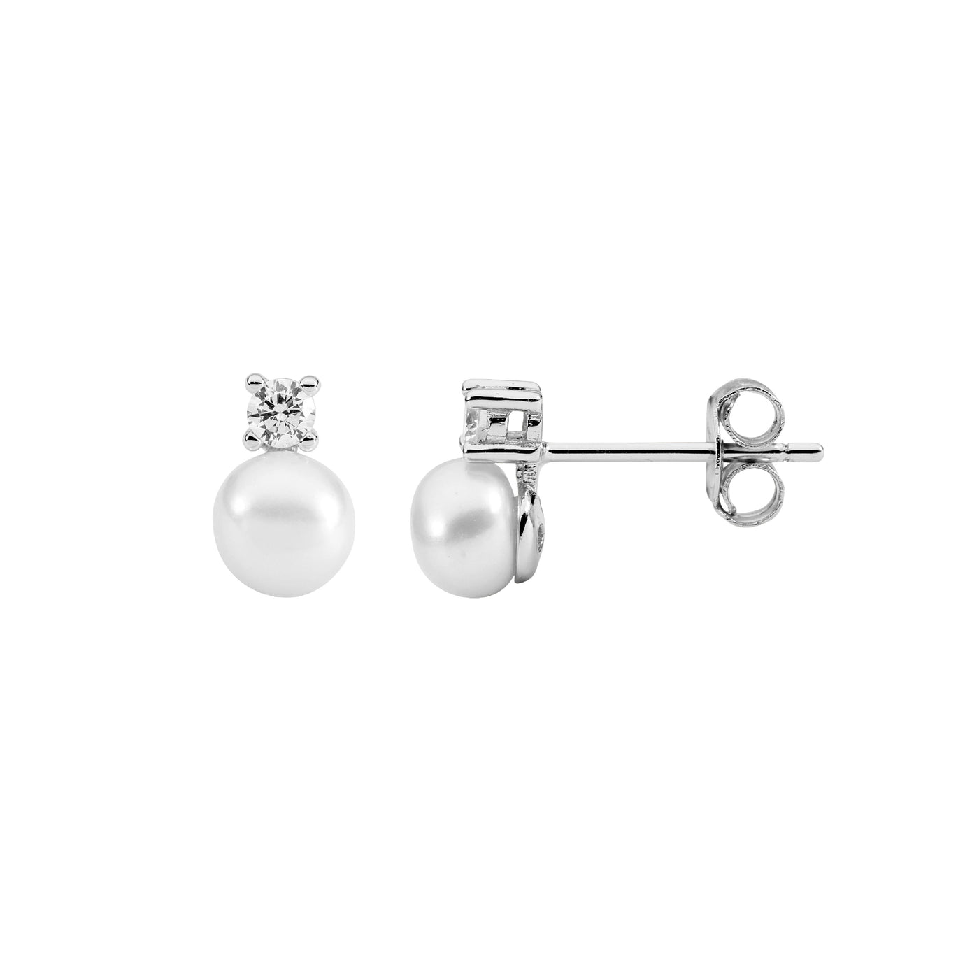 Pear & CZ Earring