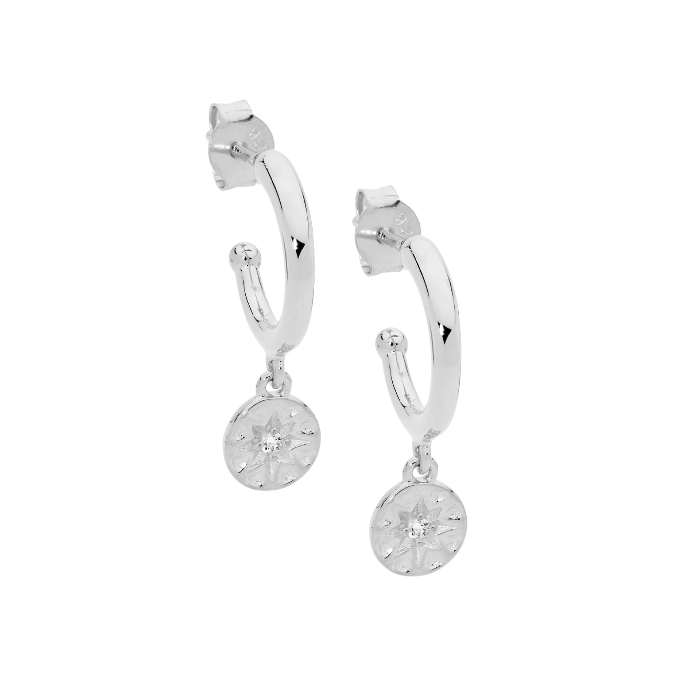 Star Disc Charm Earring