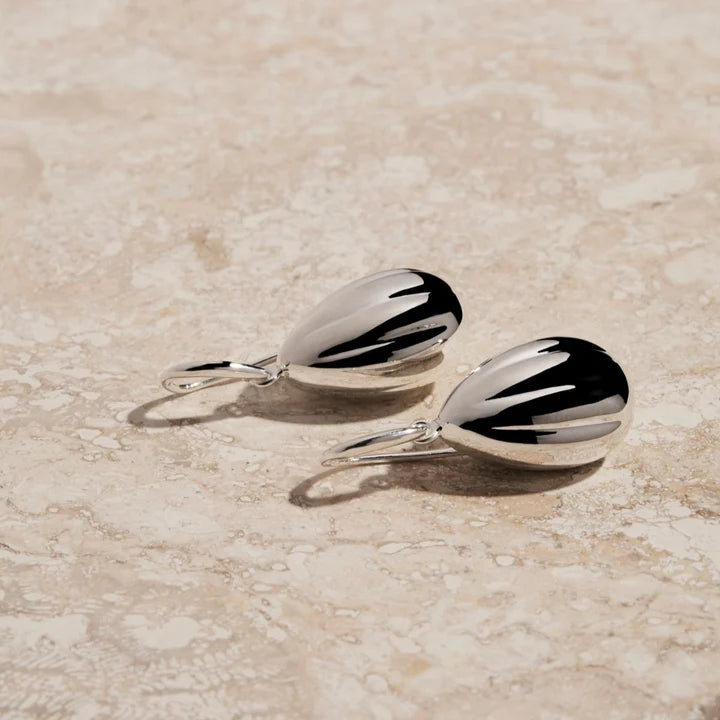 Cacao Drop Earring - SILVER