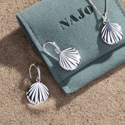 Seashell Earrings - silver