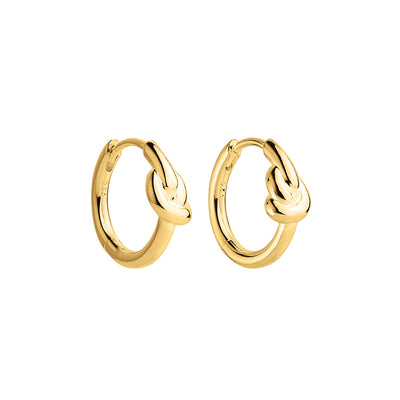 Natures Knot Huggy Earring goldtone