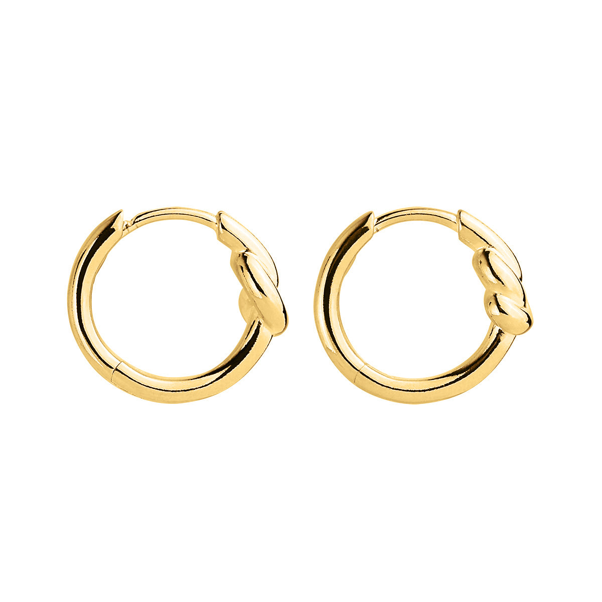 Natures Knot Huggy Earring goldtone