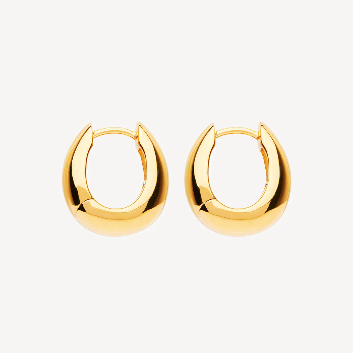 Arco Huggie Earrings - goldtone