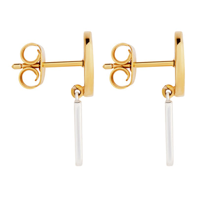Labyrinthe Two-Tone Earrings