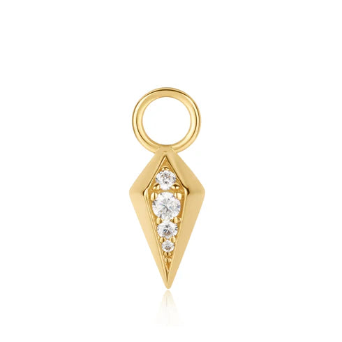 Gold Rhombus Earring Charm