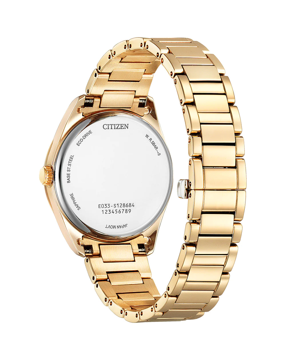 Roman Gold-tone Eco-Drive Watch