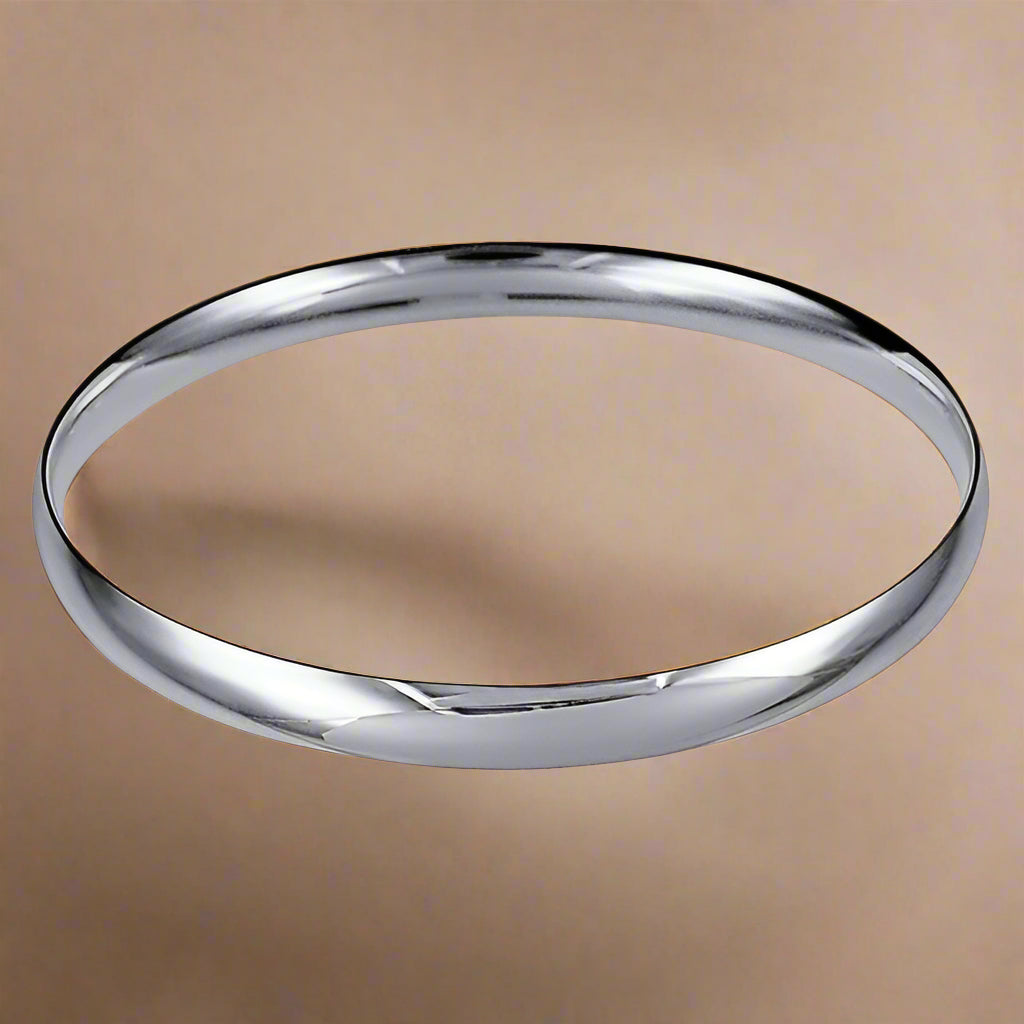 Silver Wide Bangle