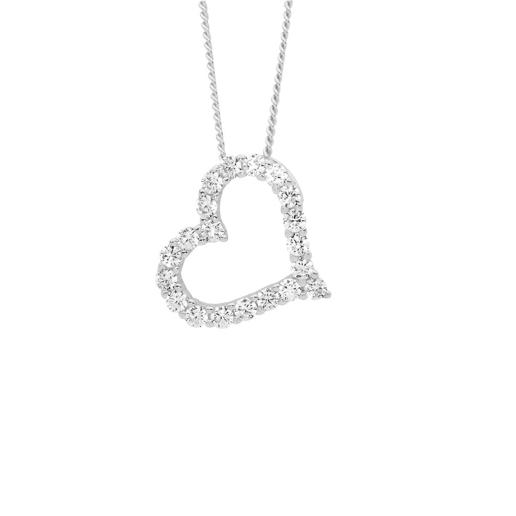 Ellani Heart Pendant - silver