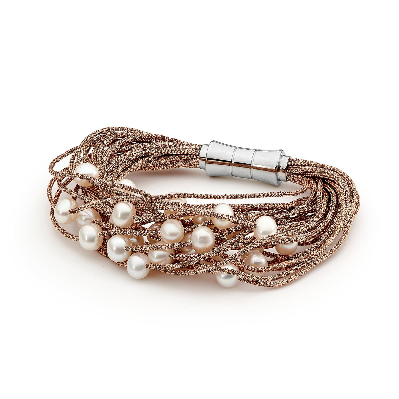 Nylon Mesh Pearl Bracelet