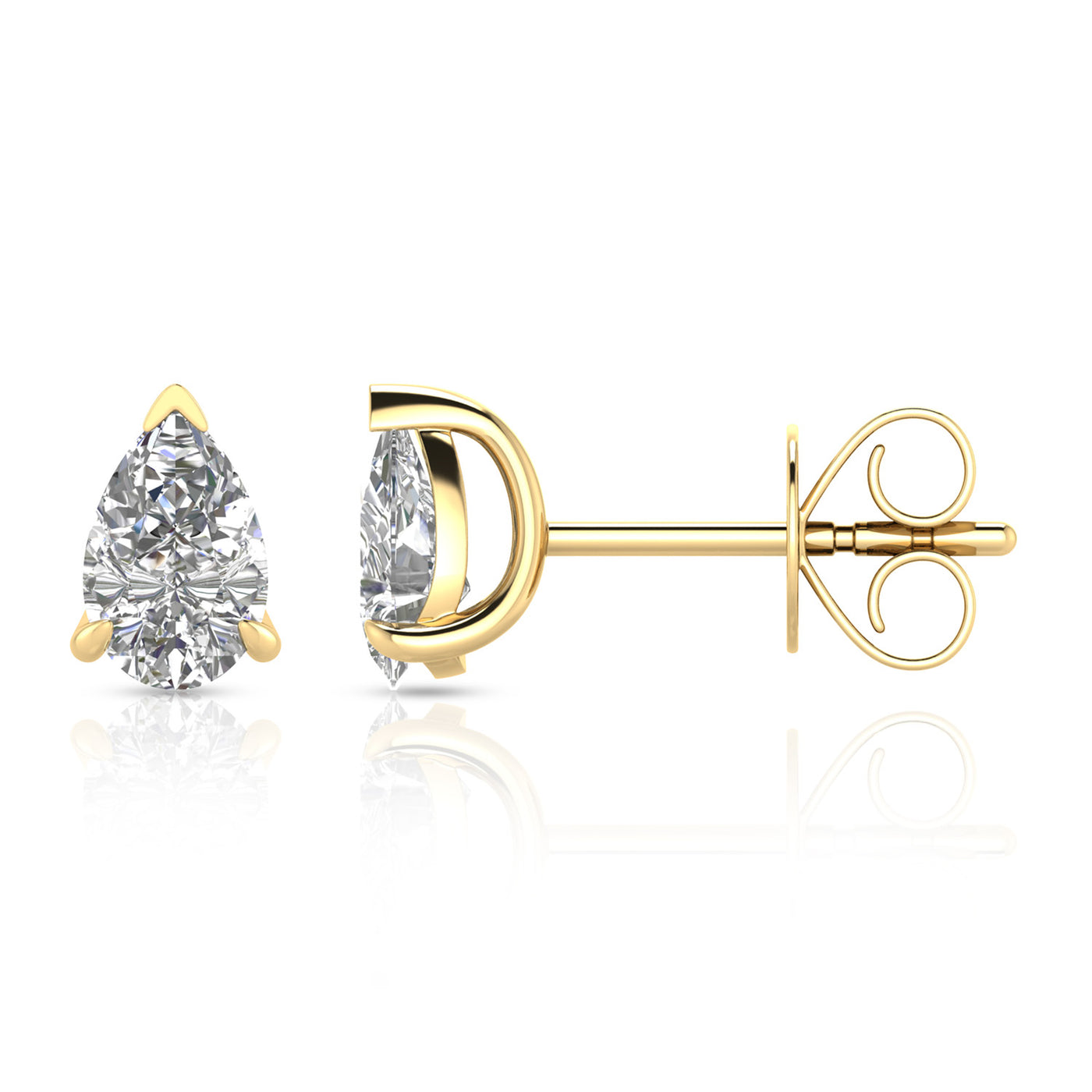 9k Lab Grown Diamond Stud Earrings
