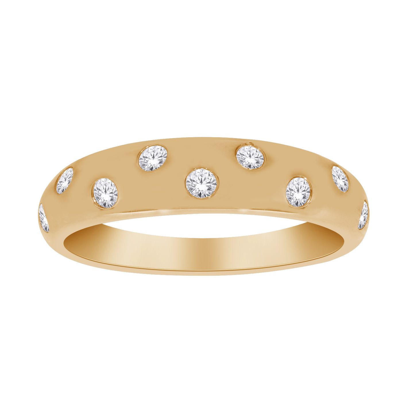 10K Narrow Dome Ring