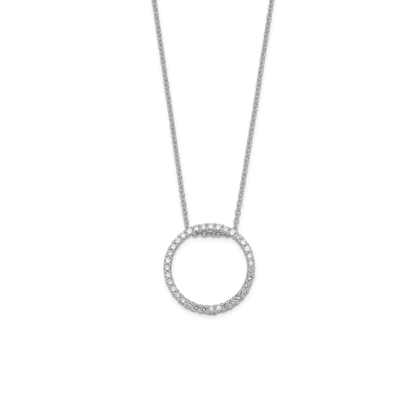 9K DIAMOND CIRCLE PENDANT