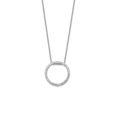 9K DIAMOND CIRCLE PENDANT