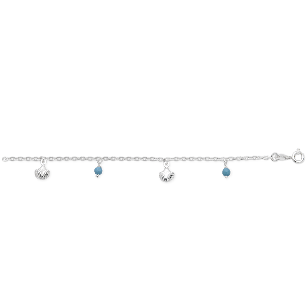 Silver Turquoise Anklet