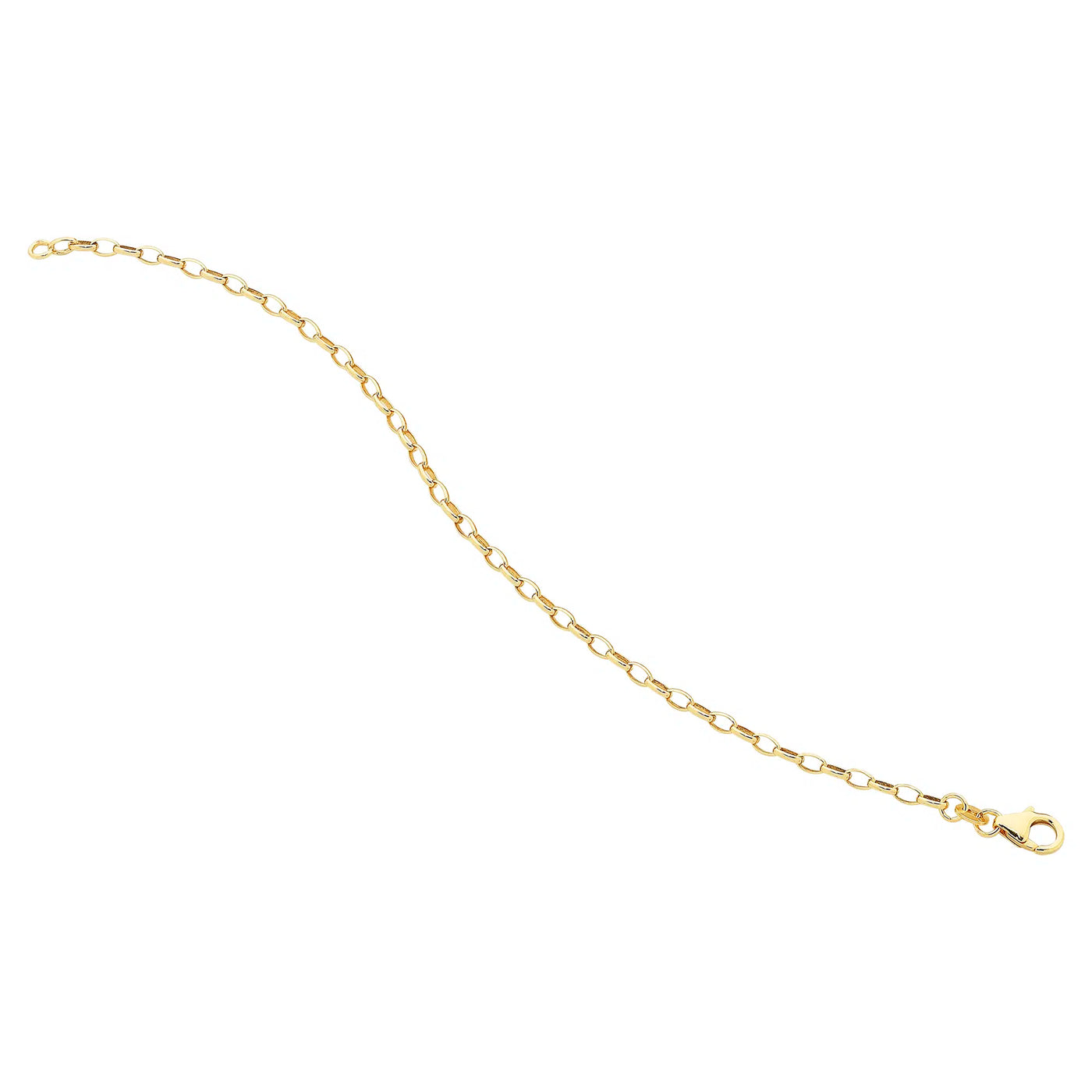 9K Silver Filled Oval Belcher Bracelet