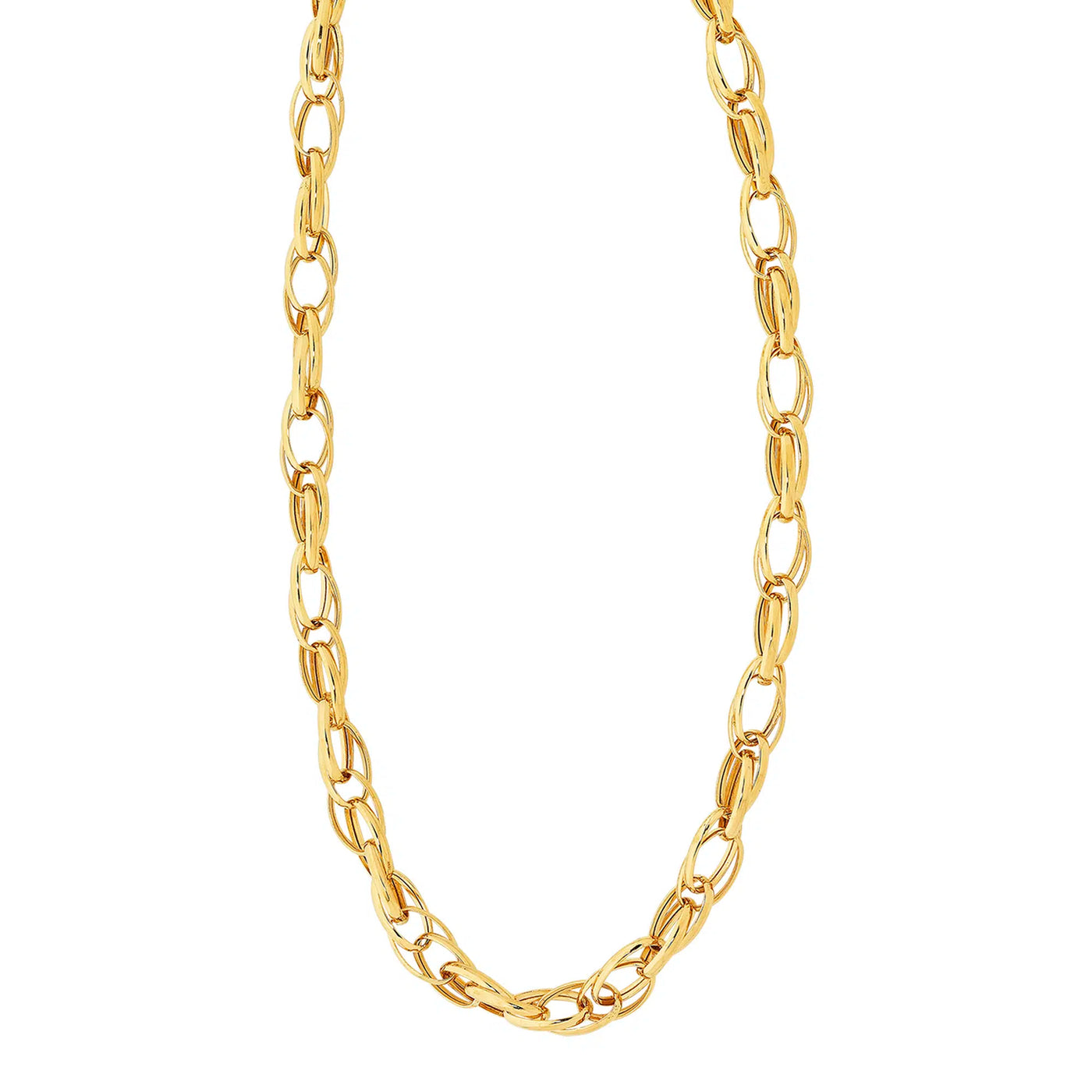 9CT YELLOW GOLD SILVER FILLED CHAIN