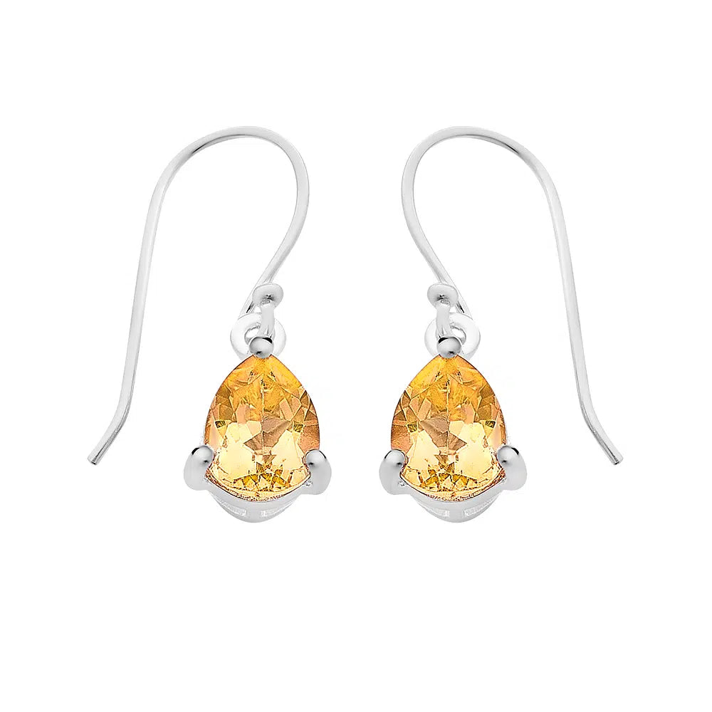 Sterling Silver Citrine Earrings